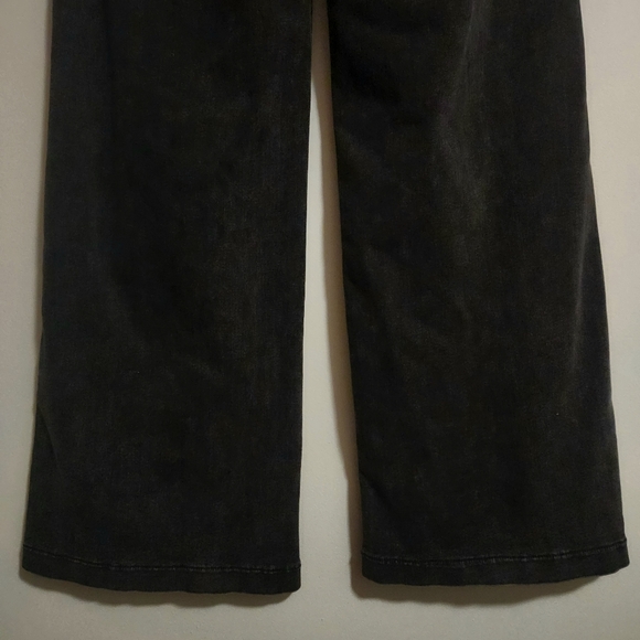 JBD Black Patch Pocket Jeans Wide Leg High Waist Relaxed Fit Stretch Size 29 - Picture 7 of 10